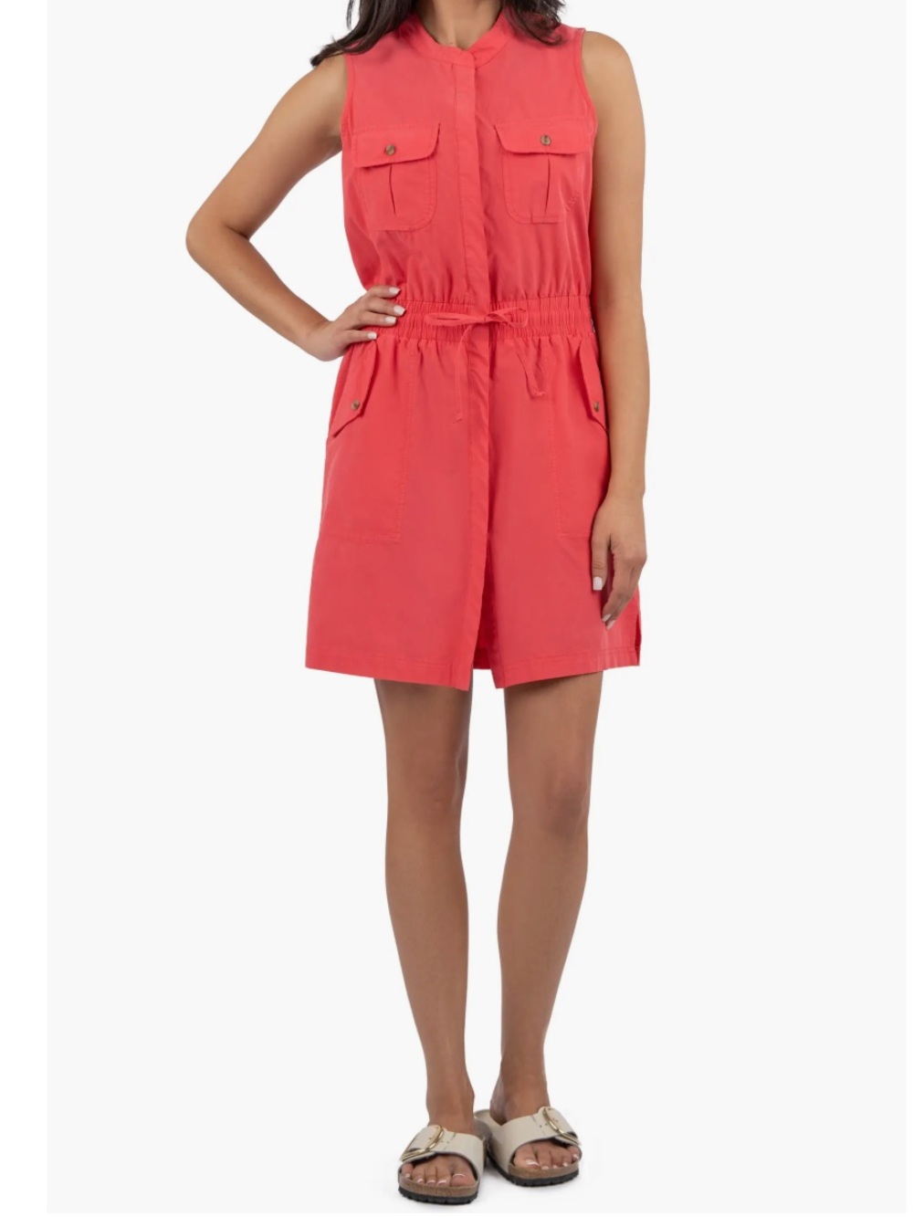 Kut from the Kloth Remy Utility Dress in Poppy